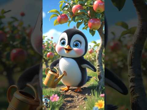 Penguin’s Apple Orchard Adventure”#shorts #cute