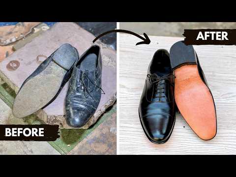Transforming 4-Year-Old Shoes Into New | Ultimate Shoe Repair Guide