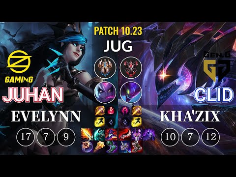 OZ Juhan Evelynn vs GEN Clid Kha'Zix Jungle - KR Patch 10.23