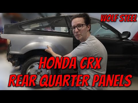Honda CRX Rear Quarter Panels from Wolf Steel