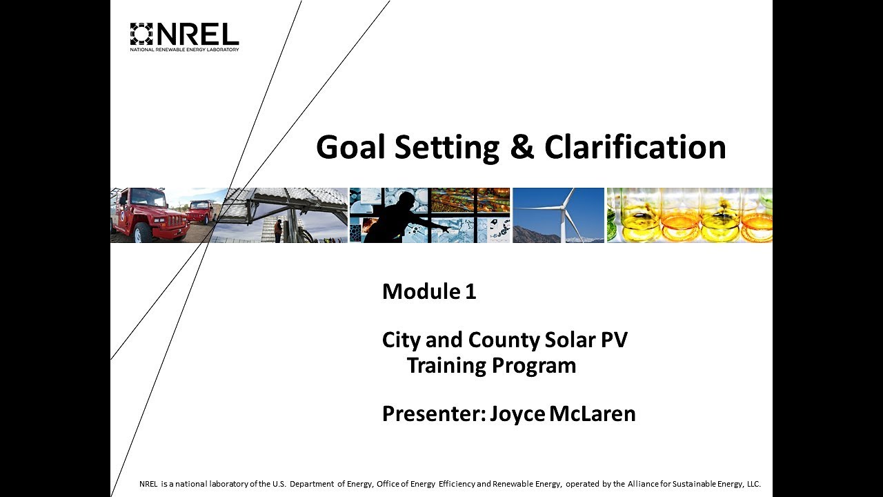 City and County Solar PV Training Program: Module 1