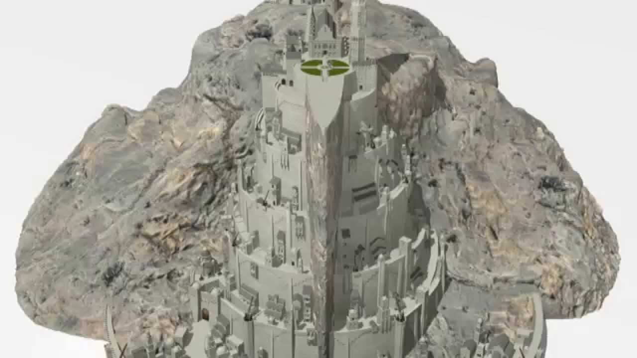 minas tirith Modelo 3D