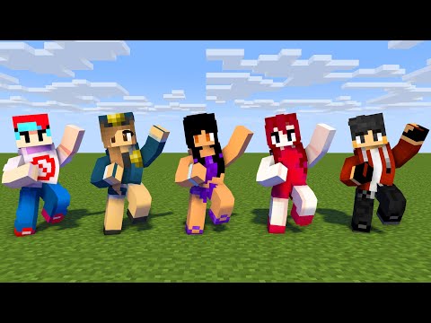 MONSTER SCHOOL | K/DA - POP STARS APHMAU, FNF GIRLFRIEND & POLICE GIRL | MINECRAFT ANIMATION