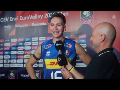 Yuri Romanò dopo la vittoria all'esordio europeo contro la Svezia