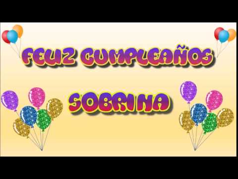 Tarjeta Animada de Cumpleaños para Sobrina
