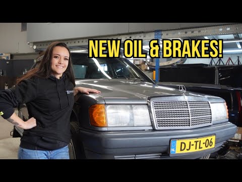 First time wrenching on a Mercedes 190E!