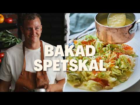 Bakad spetskål med smörsås och forellrom – Thomas Sjögrens godaste recept