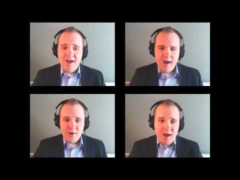 Agnus Dei (Adagio for Strings, Op  11) - Samuel Barber (all parts sung by Matthew Curtis)