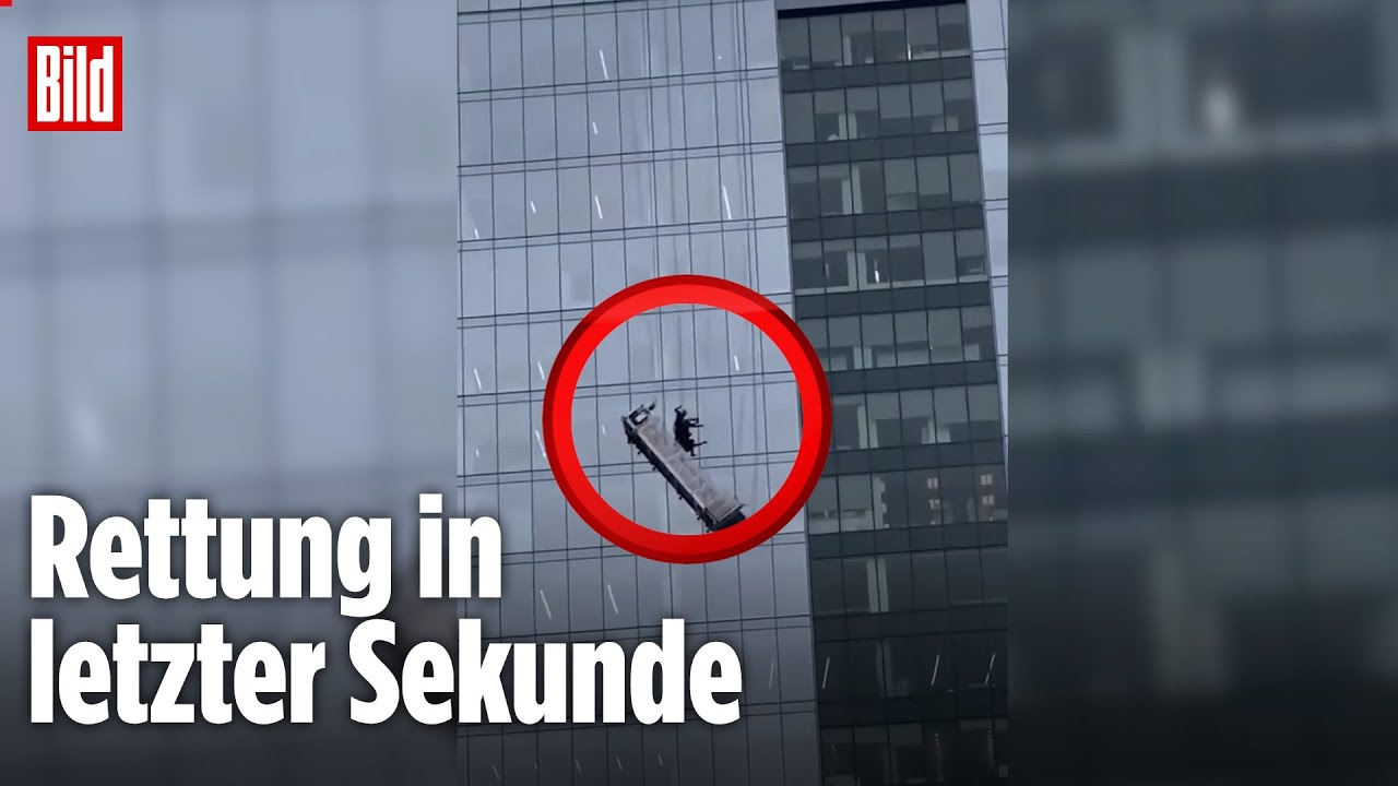 VIRGINIA: Fensterputzer hängen im 15. Stock