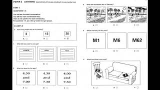 Listening A2, KET 3, Test 1, Part 1