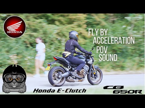 Honda CB650R E CLUTCH 2024 Fly By Acceleration & Sound