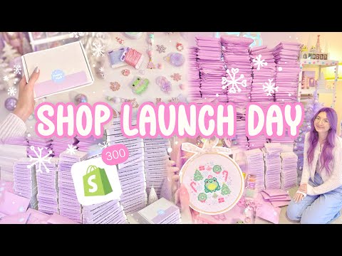 100 ORDERS IN 5 MINUTES! 🛒 ❄️ Launch day and packing orders for my small business