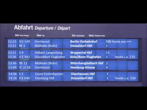 Zusammenfassung Ansagen Essen Hbf