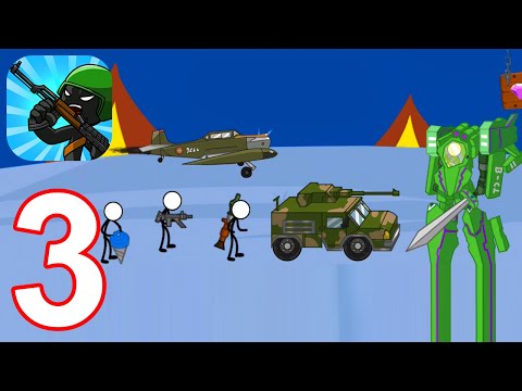 Stickman Modern Total War - Gameplay Walkthrough Part 3 (Android, iOS)