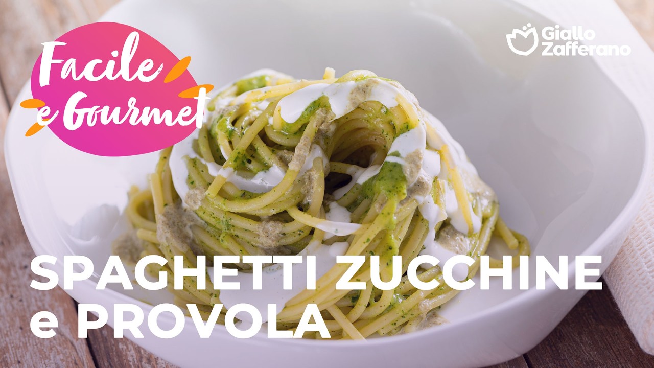 🍴 SPAGHETTI CREMOSI con ZUCCHINE, PROVOLA e CAPPERI💚🍝