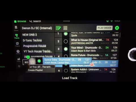 How to create a Playlist on the  Denon DJ SC6000 Prime 2.0.0 update