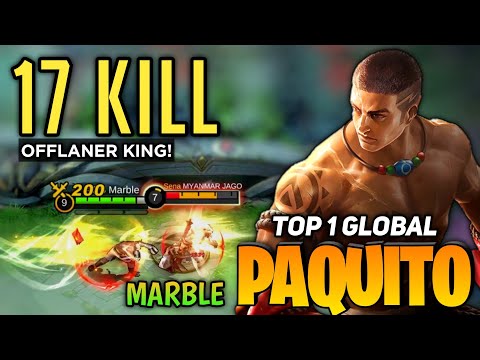 Paquito King! 90% Current Winrate  [Top 1 Global Paquito Gameplay] By Marble - Mobile Legends