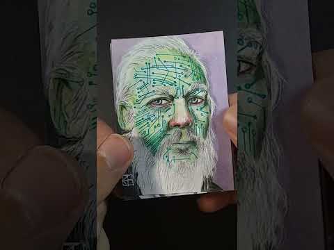 Conspiracy Inspired Artwork 👁️ - MK Ultron - Sketch Cards - #shorts #art #drawing #conspiracy #2024