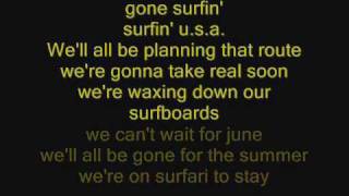 surfin U.S.A  whith lyrics