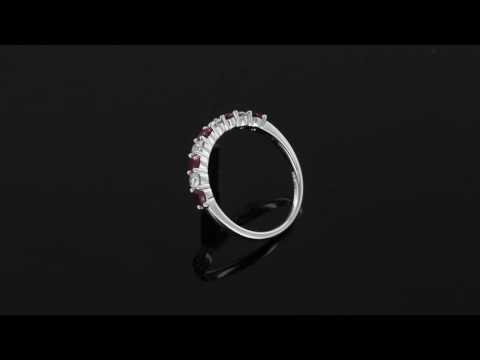 Ruby Diamond Eternity Ring - RINETEHDRUBY0110