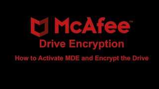 How to Activate MDE and Encrypt the Drive, Password Sync, SSO