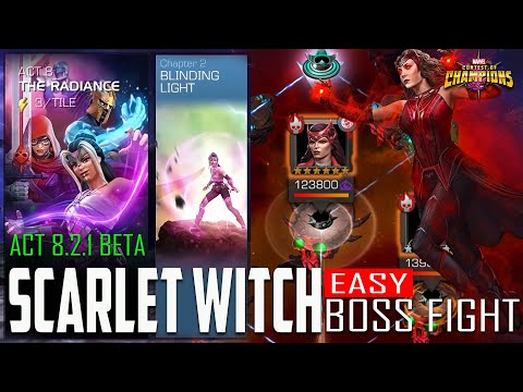 ACT 8.2.1 BETA | SCARLET WITCH Boss Fight | Marvel Contest Of Champions