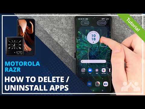 Motorola Razr - How to delete apps / How to uninstall apps • 📱 • 🔲 • 🚮 • Tutorial