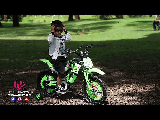 Vídeo relacionado con Baroni Toys Bicicleta roja para niño con ruedas de goma, timbre, escudo decorativo y ruedas incluidas, bicicleta deportiva para niños de acero, bicicleta para niños de 4 a 7 años, talla 16"