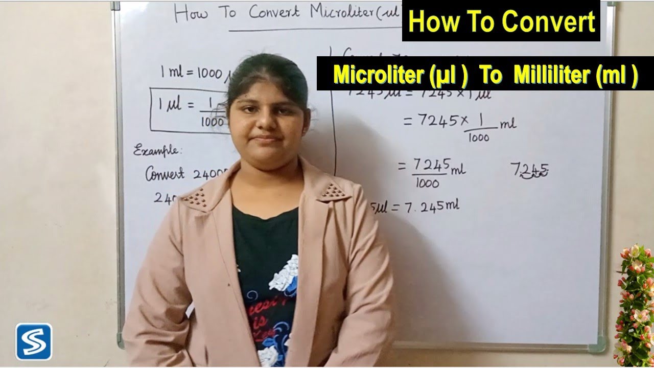 How To Convert Microliter (µl ) To Milliliter (ml) | Microliter (µl ) To Milliliter (ml)