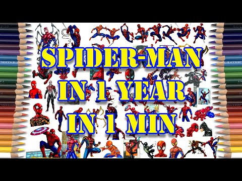 1 YEAR SPIDER-MAN IN 1 Minute Coloring Page With Janji - Heroes Tonight (feat. Johnning) NCS Release