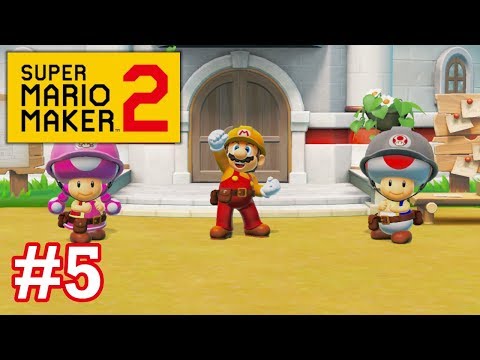 Super Mario Maker 2 Story Mode - EP05 - The Keymaster & Swinging Claw Escape