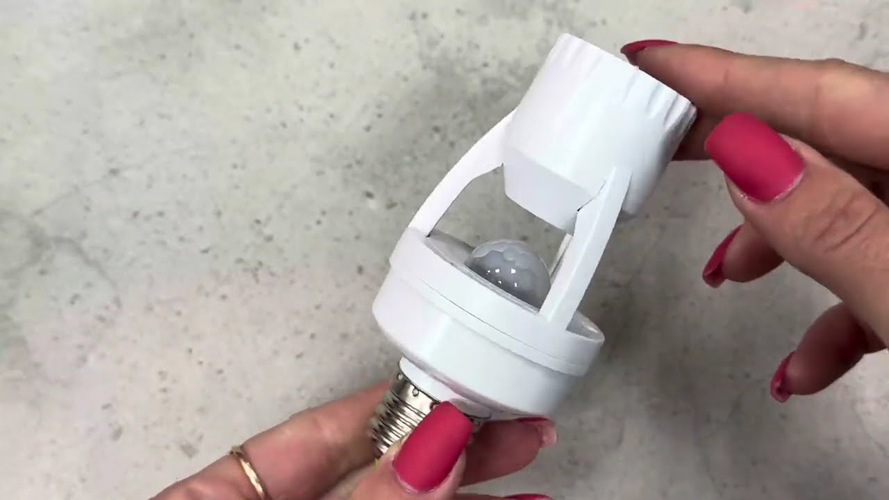 Датчик движения LUXEL MS-05W IP20 Е27 цокольный