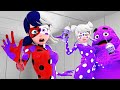 Miraculous The Ladybug - GRIMACE Transformation!(Garten of Banban 4 Animation!)
