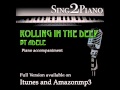 ADELE "Rolling In The Deep" (Piano backing for ...