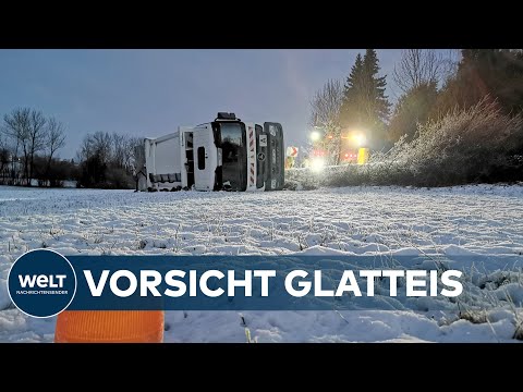 TÖDLICHES SCHNEETREIBEN: Extremes Winterwetter sorgt für Verkehrschaos