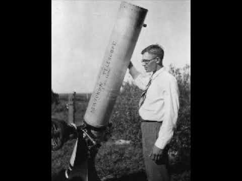 Clyde Tombaugh's lecture at Griffith Observatory, 1987