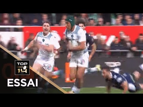 TOP 14 - Essai Benson STANLEY (SP) - Pau - Agen - J18 - Saison 2018/2019