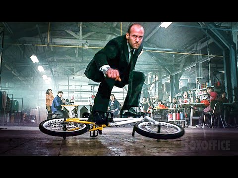 The Transporter beats an Audi with a BMX | Transporter 3 | CLIP