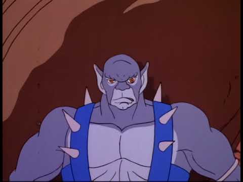 Lion-O vs Panthro in the Trial of Strength - Thundercats