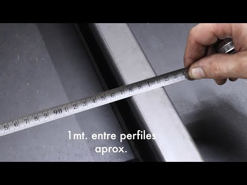 A que distancia se colocan los Perfiles C por Tubo Center y Martin Calcagno
