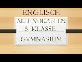Englisch 5 Klasse Alle Vokabeln