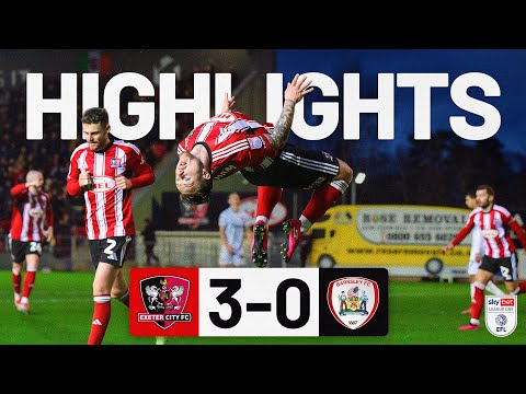 HIGHLIGHTS: Exeter City 3 Barnsley 0 (20/12/25) EFL Sky Bet League One