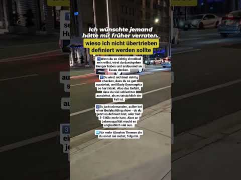 Wieso du nicht übertrieben definiert werden solltest