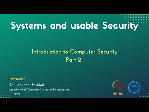 mod01lec02 - Introduction to Computer Security - Part 2