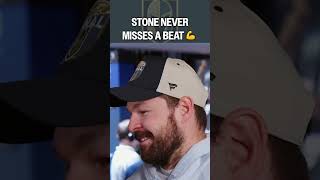 Mark Stone never misses a beat ????