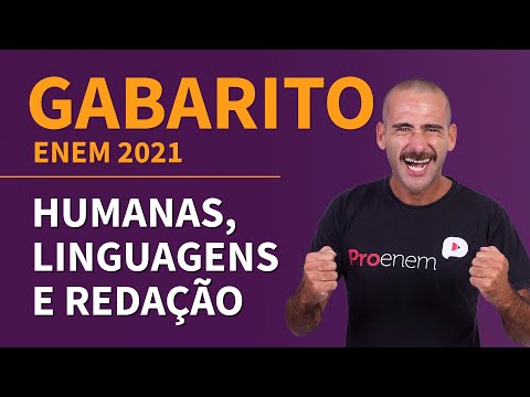 Gabarito ENEM 2021 - CIÊNCIAS HUMANAS, LINGUAGENS E REDAÇÃO | ProEnem