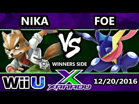 S@X 181 - Nika (Fox, Marth) Vs. FOE (Greninja) - SSB4 Tournament - Smash for Wii U - Smash 4