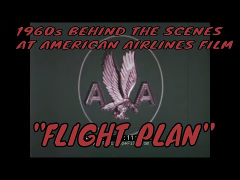 1960s BEHIND THE SCENES AT AMERICAN AIRLINES FILM  "FLIGHT PLAN"    707 ASTROJET PILOTS   25394