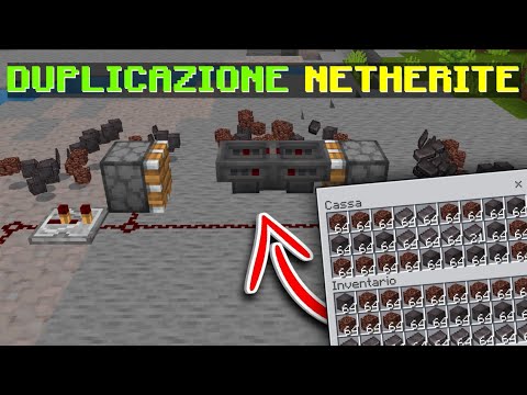 DUPLICAZIONE INFINITA di NETHERITE su Minecraft Bedrock Edition! 😱