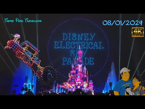 [4K] Disney Electrical Sky Parade at Disneyland Paris: The new show! [4K]
